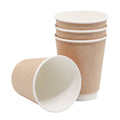 Kraft Karton Bardak 8 oz Double Wall (500 Adet)
